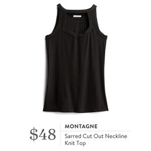 Montagne Cut Out Neckline Top